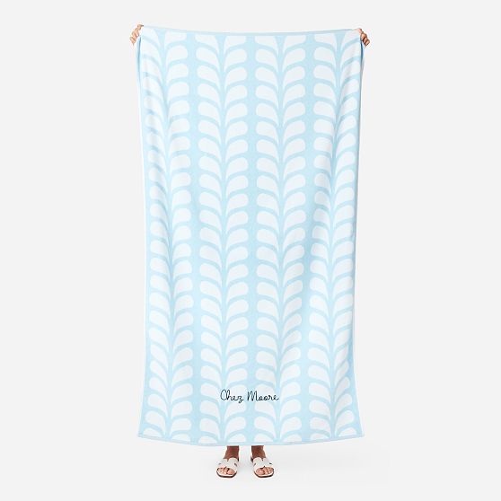 Plume Terry Velour Beach Towel