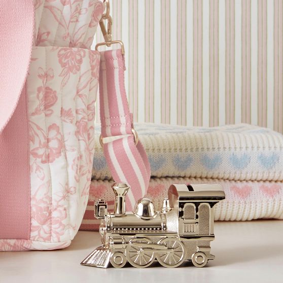 Silver Train Coin Bank