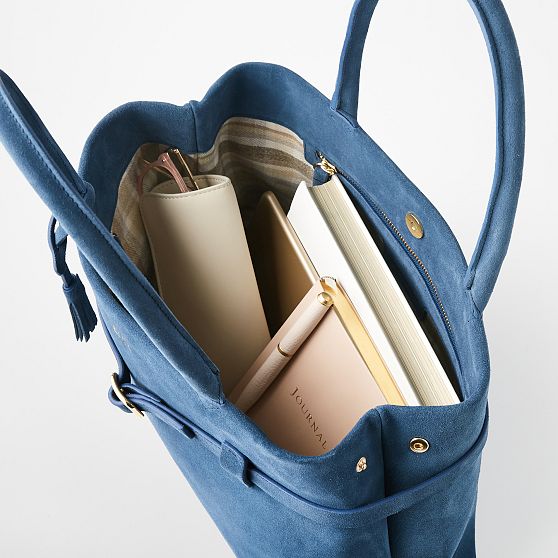 Isabella Belted Suede Handbag