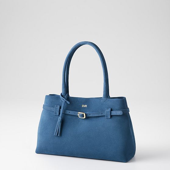 Isabella Belted Suede Handbag