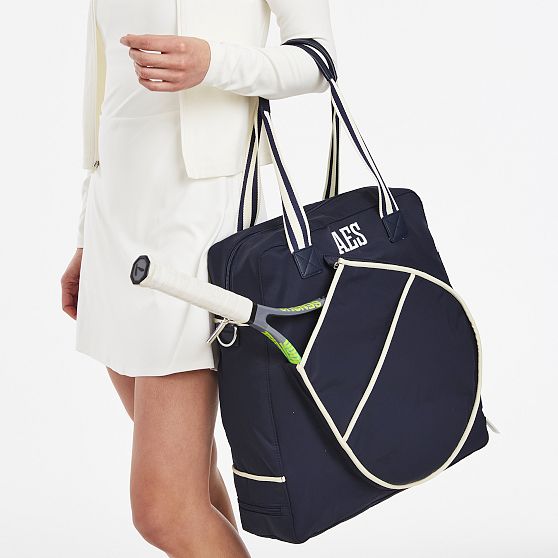 Sporty Stripe Tennis Tote