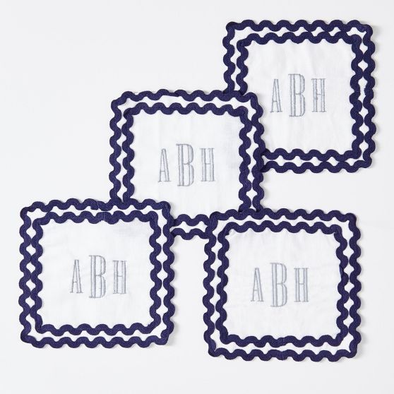 Ric Rac Coasters, Set of 4
