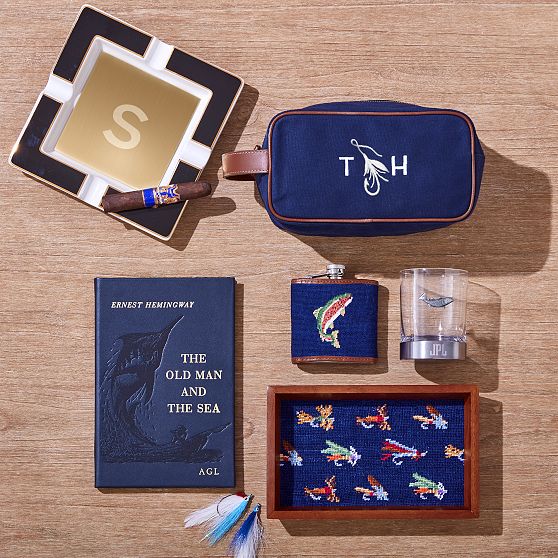 Leather Bound "Old Man and The Sea" Book