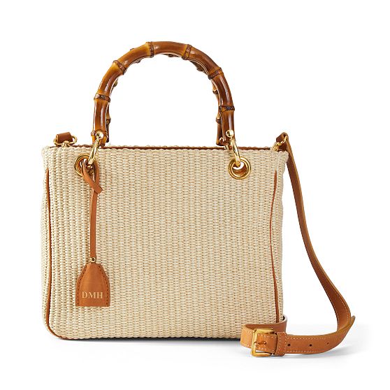 Bamboo Elisabetta Raffia Crossbody 