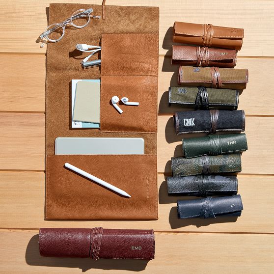 Double Leather Charger Roll Up