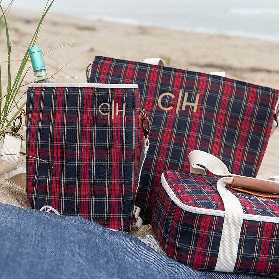 Plaid Insulated Food Carrier