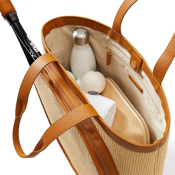 Raffia Tennis Tote