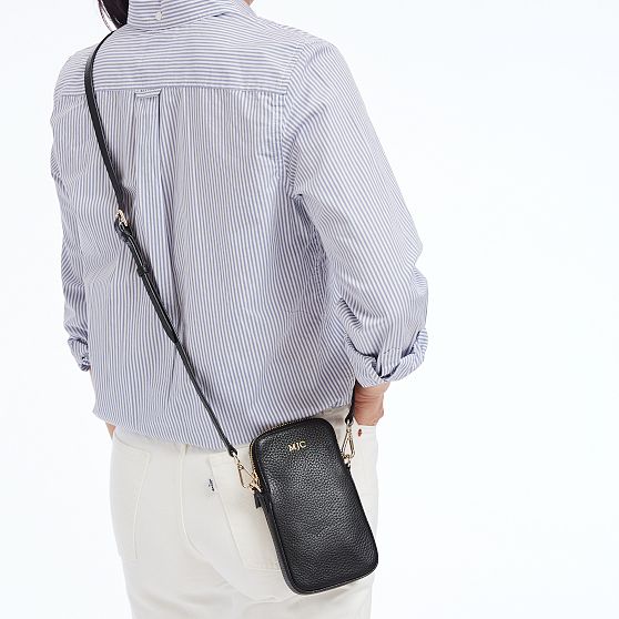 Classic Leather Phone Crossbody Bag
