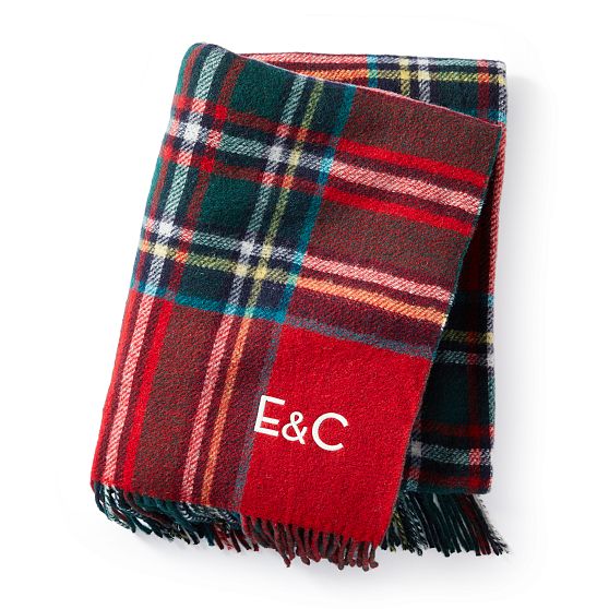Double Sided Italian Plaid Throw Blanket