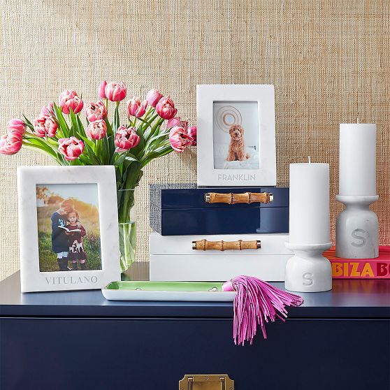 Marble Pillar Candle Holder