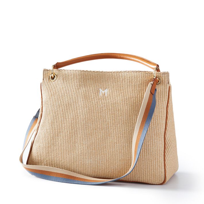 Build Your Bag Crossbody Strap, 3 Stripe Twill | Mark and Graham display picture 2