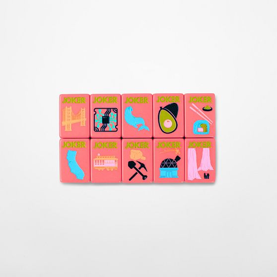 California Full-Sized Mahjong Tile Set