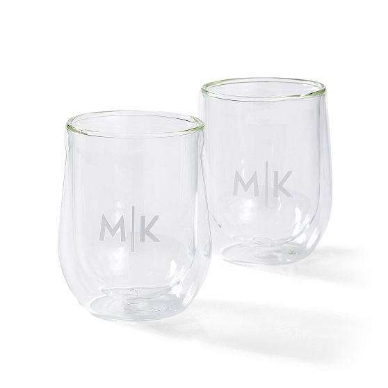 Corkcicle Double Walled Stemless Wine Glass, Set of 2