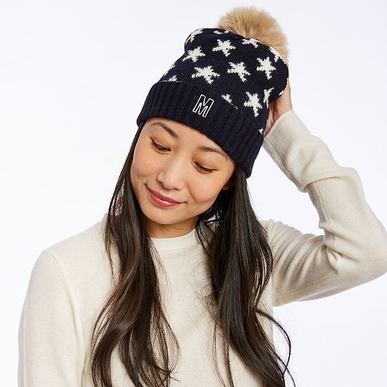 Stars Pom Pom Hat