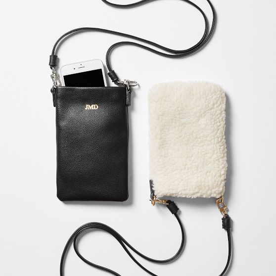 Faux Leather Phone Crossbody