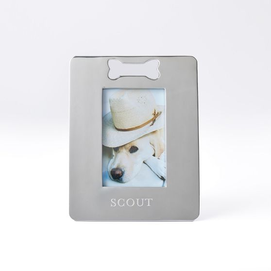 Silver Dog Bone Photo Frame