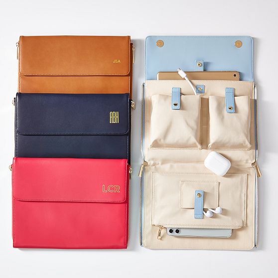 Faux Leather Work Clutch