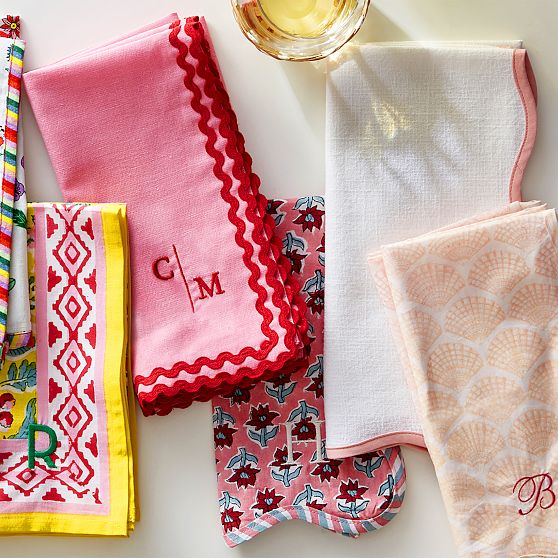 Block Print Napkins, Set of 4