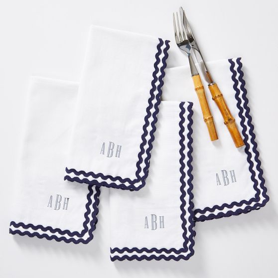 Ric Rac Napkins, Set of 4