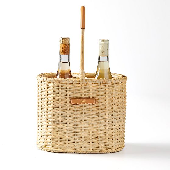 Wicker Double Wine Tote