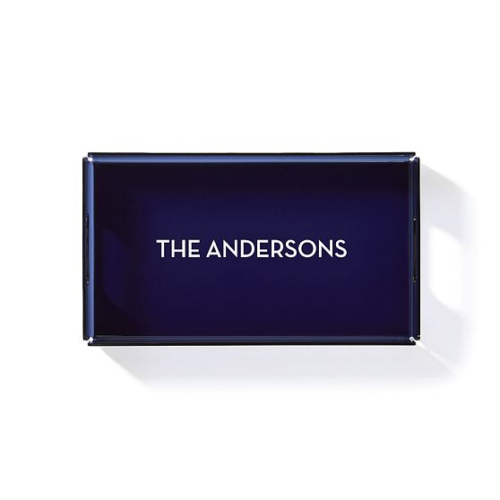 Navy Acrylic Serving Tray