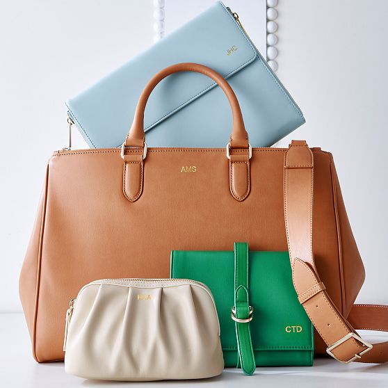 Faux Leather Tech Clutch