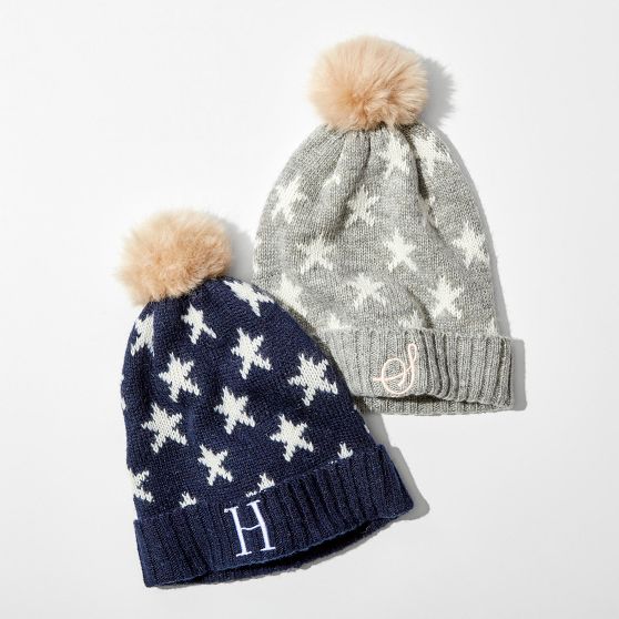 Stars Pom Pom Hat