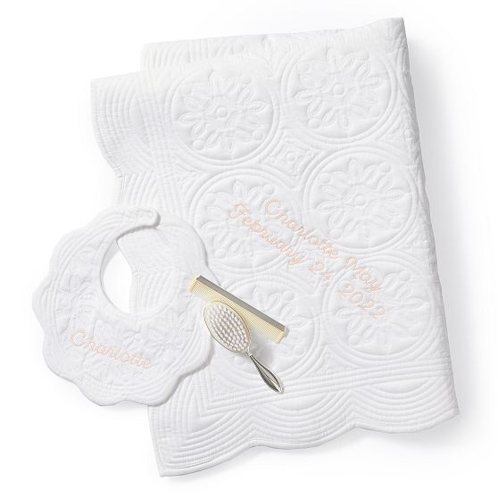 Heirloom Quilted Baby Blanket