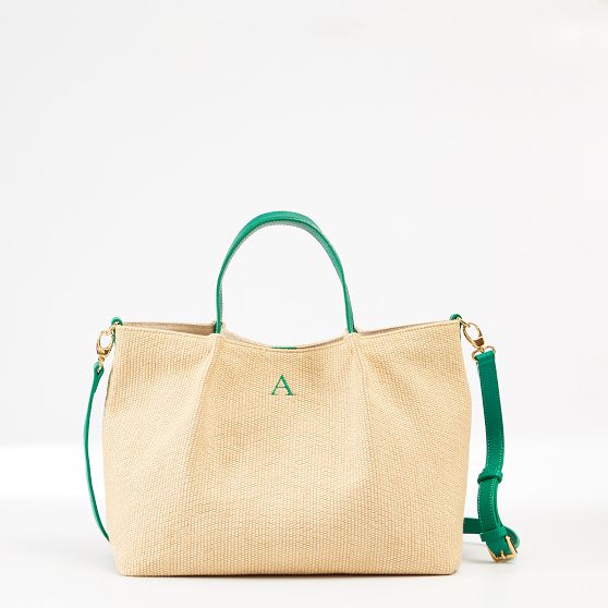Gemma Italian Raffia Tote