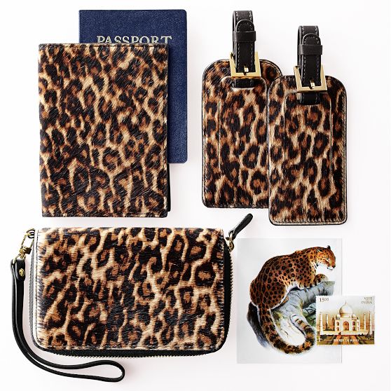Leopard Passport Case