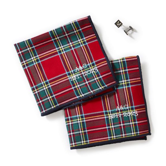 Plaid Handkerchiefs, Set of 2