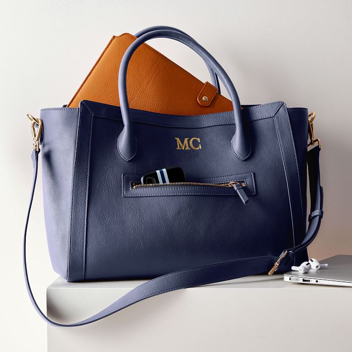 Zoe Leather Work Tote - Elegant & Functional Design | Mark and Graham