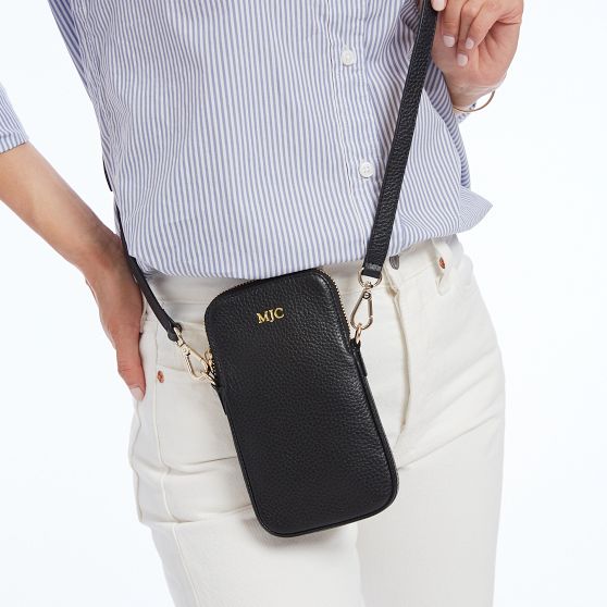 Classic Leather Phone Crossbody Bag