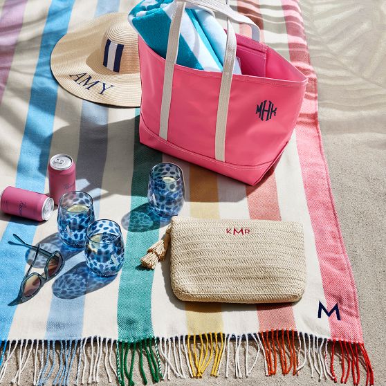 Colourful Stripe Waterproof Picnic Blanket