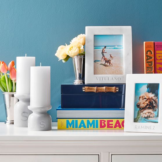 Marble Pillar Candle Holder