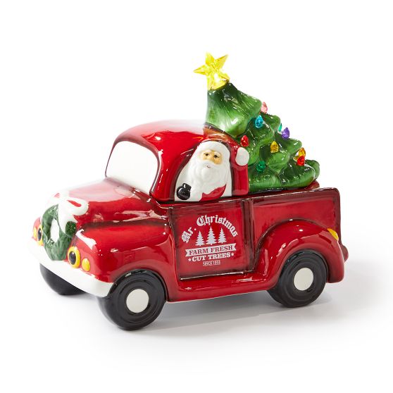 Vintage Christmas Truck Cookie Jar