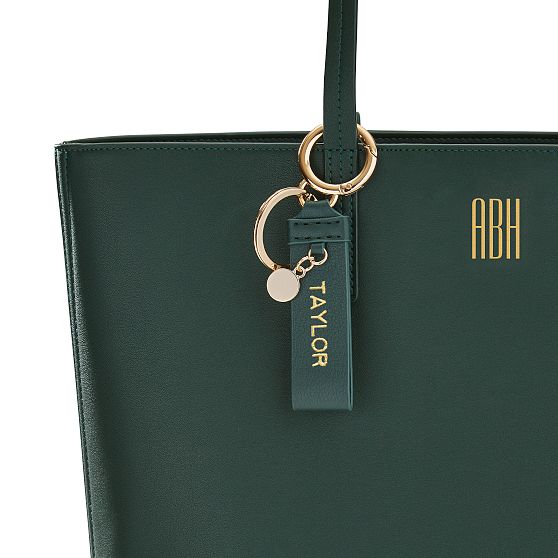 Looped Leather Keychain