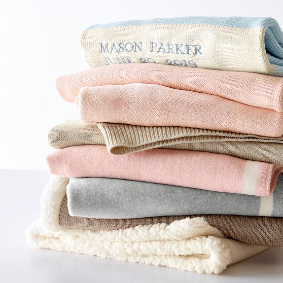 Herringbone Stroller Blanket