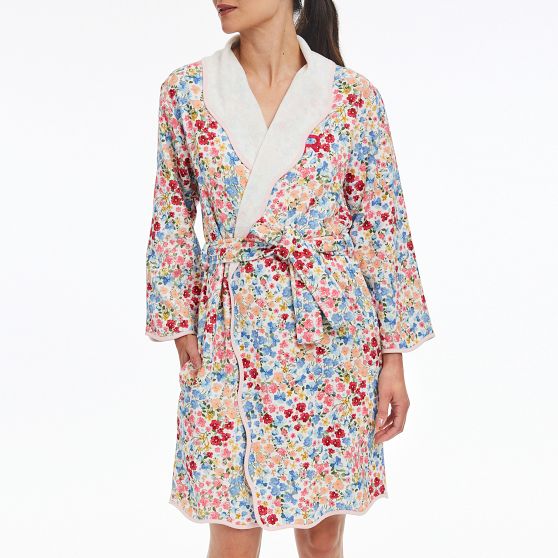 Scalloped Terry Robe