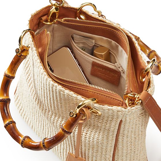 Bamboo Elisabetta Raffia Crossbody 