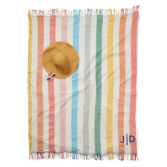Colourful Stripe Waterproof Picnic Blanket