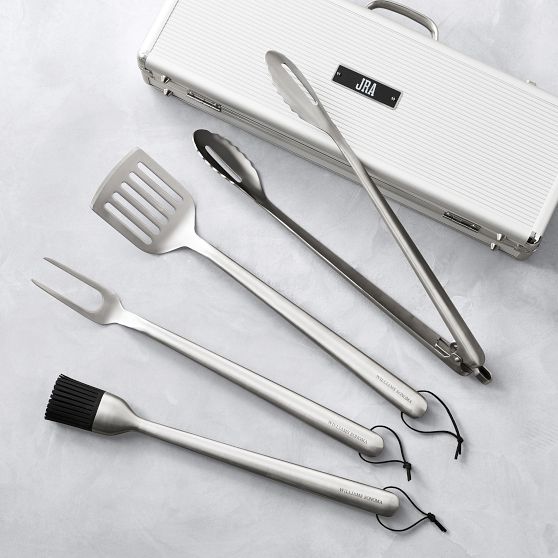 Williams Sonoma BBQ Tool Set With Storage Case