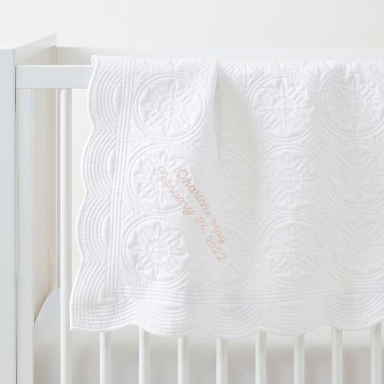 Heirloom Quilted Baby Blanket