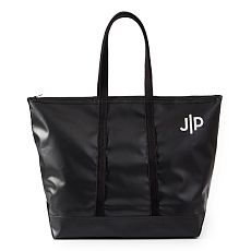 Borsa In Pelle Nera Mark And Graham &ndash; Made In Italy &ndash; Tote Large Con Tracolla