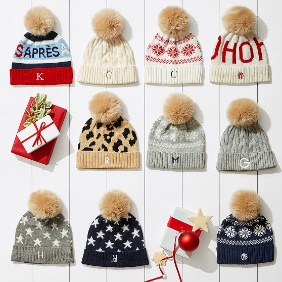 Stars Pom Pom Hat