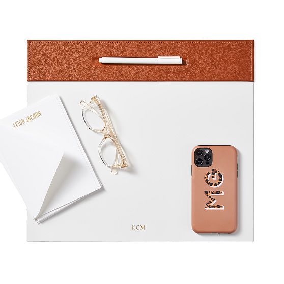 Italian Leather Laptop Desk Blotter