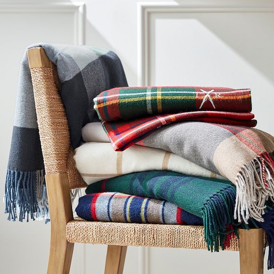 Italian Plaid Throw Blanket