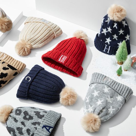 Leopard Pom Pom Hat