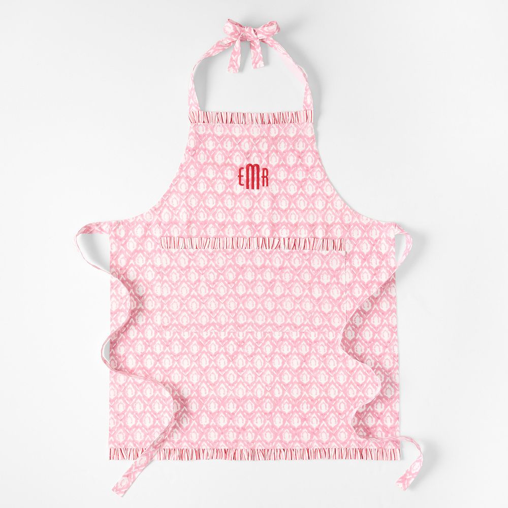 Block Print Ruffle Apron