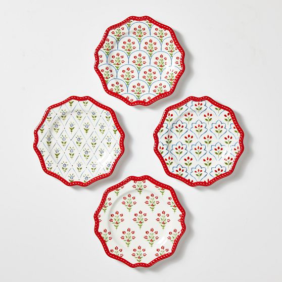 Mark &amp; Graham x Pencil &amp; Paper Co. Appetizer Plates, Set of 4